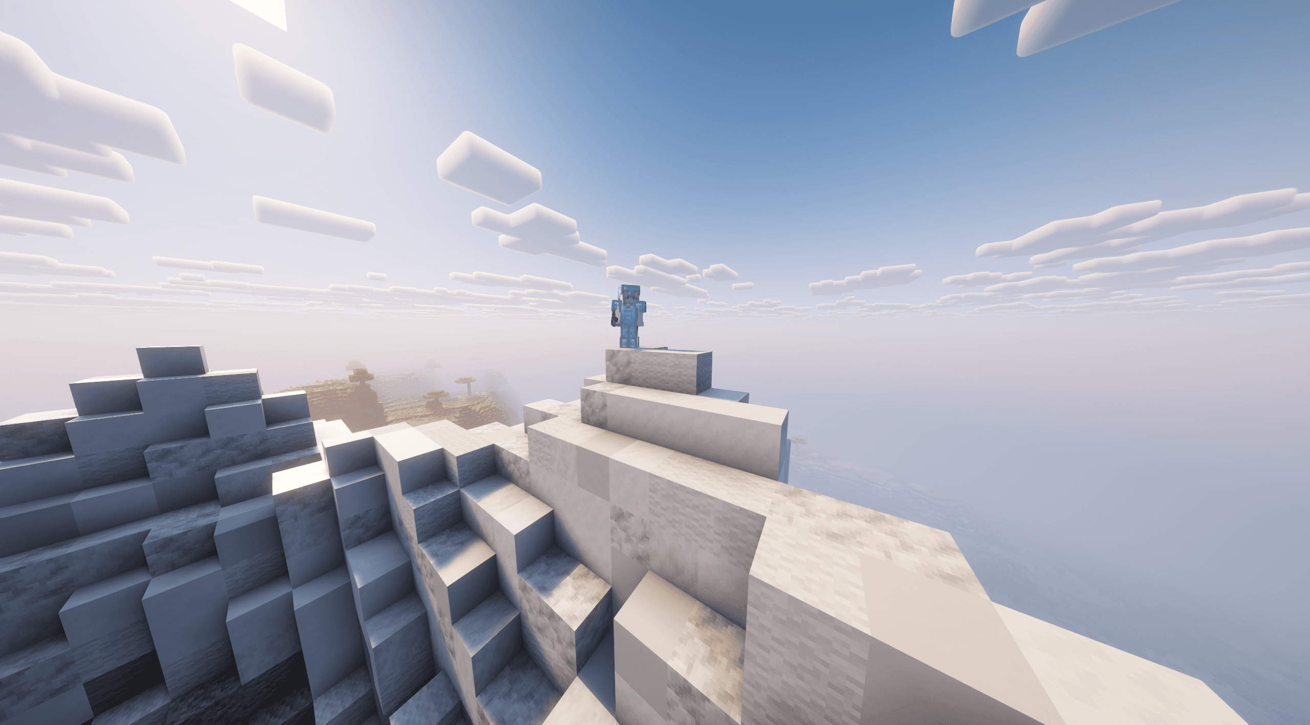 In-game screenshot of the SolSMP survival world.